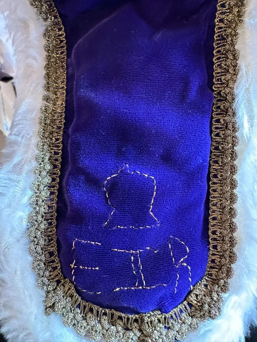 Peggy Nisbet costume doll Queen Elizabeth II in State Robes Metal Crown circa 19